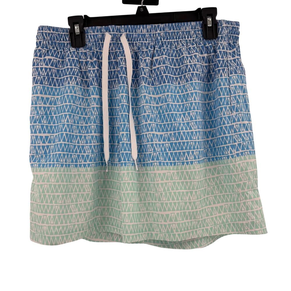 Chubbies Blue Multicolor Triangle Pattern Drawstring Swimming Trunks - Picture 4 of 5